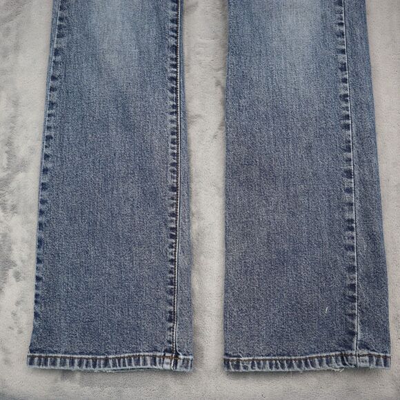 Calvin Klein Pants Womens 7 Blue Bootcut Low Rise Button Medium Wash Denim Jeans - Picture 10 of 16